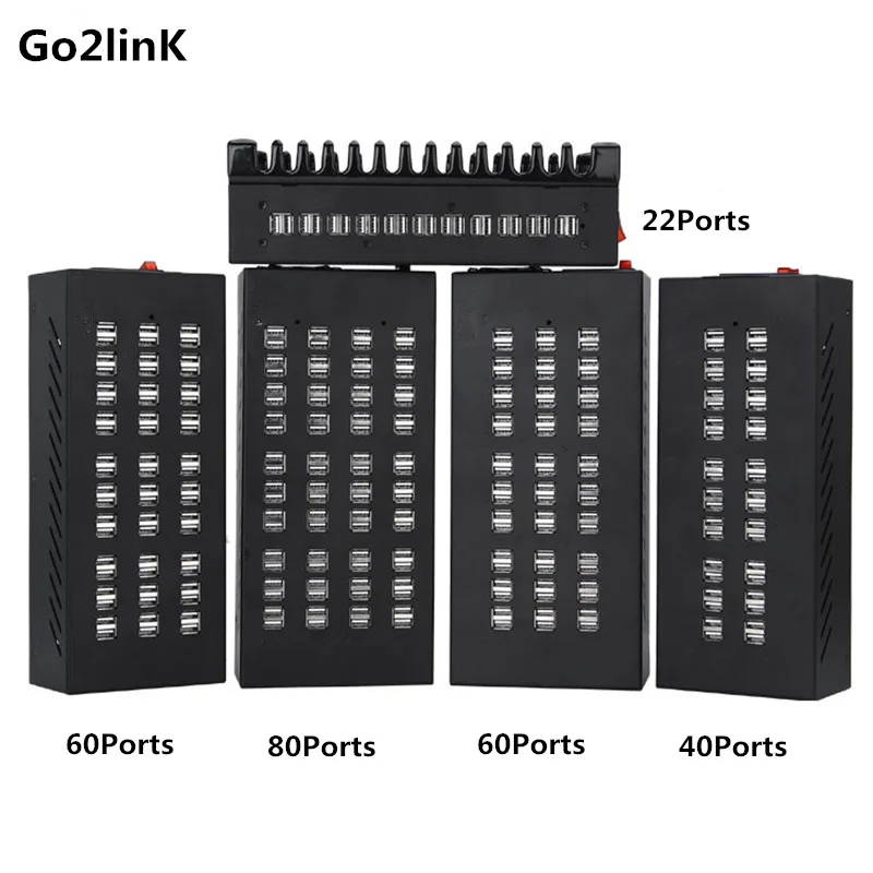 

High Power Quick Charger Super Speed 80Ports 100Ports USB Charging Station Built-in Power Supply Smart Charger For Phones Tablet