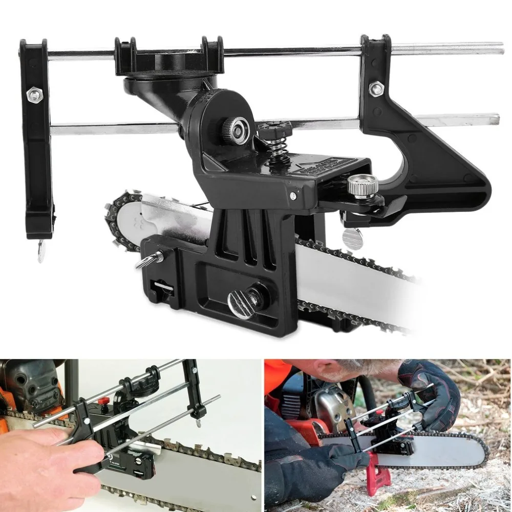 

Bar Mounted Professional Manual Large Sharpener Chainsaw Tool Saw Chain Filing Guide For Many Makes Models