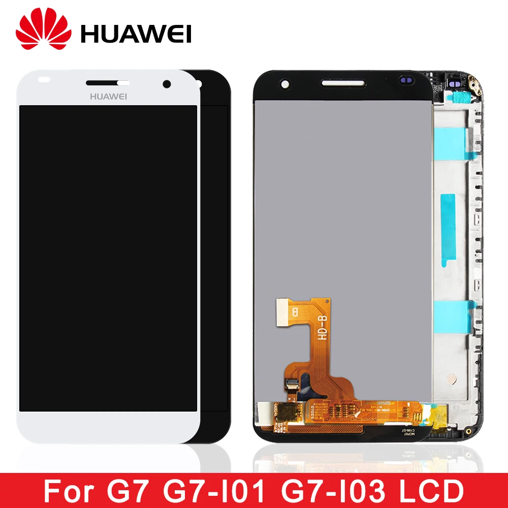 

5.5" Original Display For HUAWEI G7 LCD Touch Screen For HUAWEI Ascend G7 LCD Display Screen with Frame G7-I01 G7-I03 l01