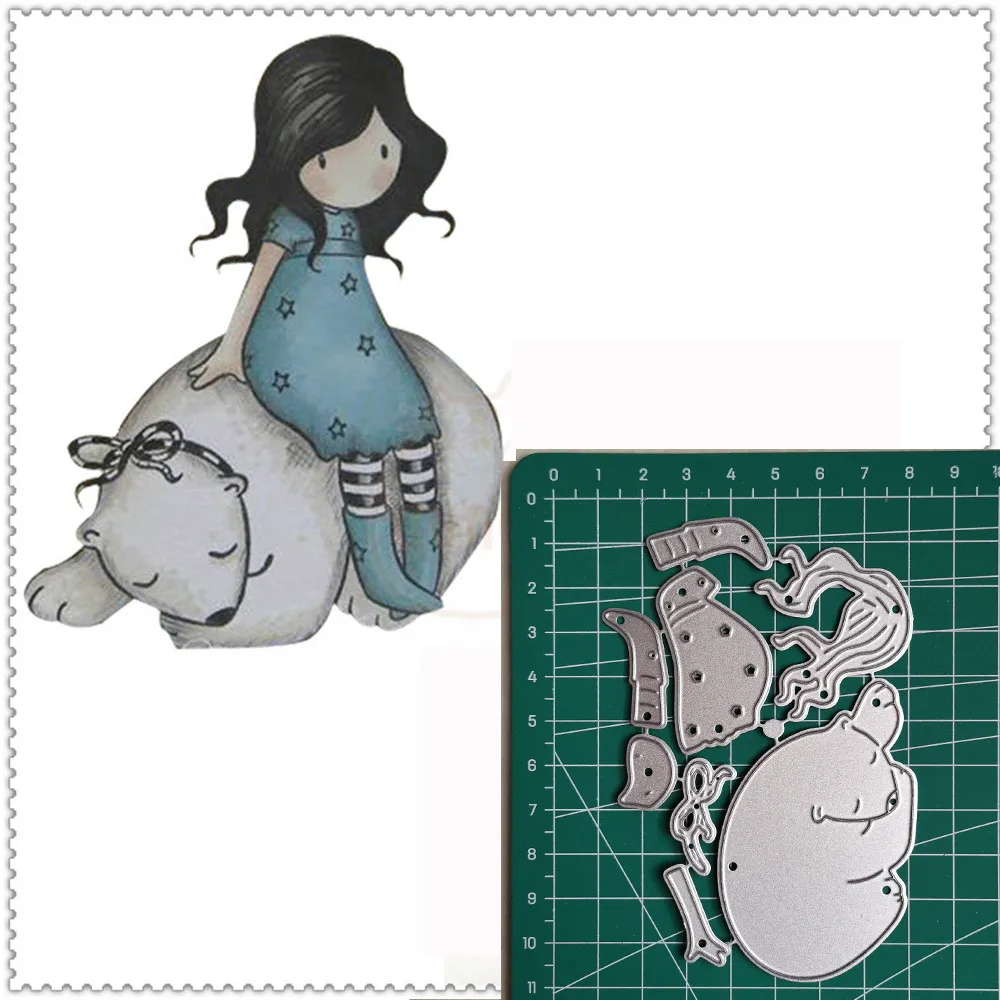  Metal Cutting Dies Little doll Bear 2019 Scrapbooking Craft Dies Cut Stamps Embossing Stencils Invi - 33031017954