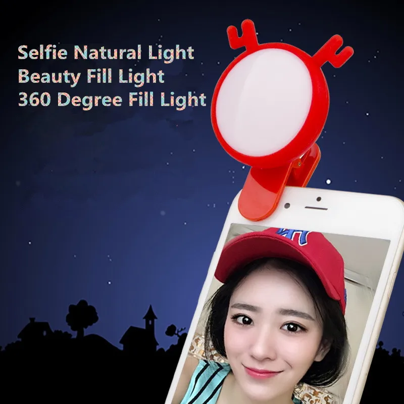 

CLAITE 24LED USB Charge Phone Beauty Light Selfie Light Portable Flash LED Camera Phone Photography Enhancing Photography