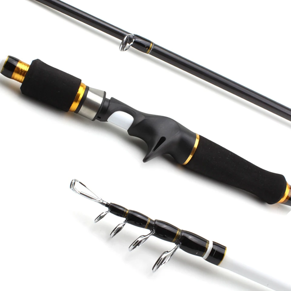 

1.8m 2.1m 2.4m 2.7m carbon lure Rod 7-28g Lure Weight Casting Rod Portable Travel Fishing Rod telescopic fishing fishing pole