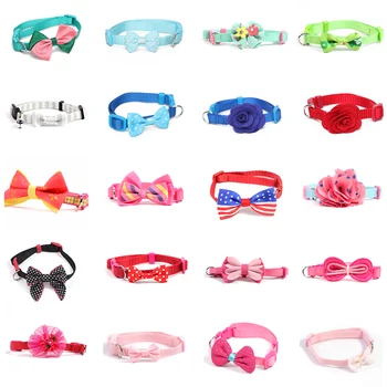 

Pet Cat Collars for Cats Necklace Collar Safety Bowtie Breakaway Collars for Pets Kitten Cats Products for Pets Collar Para Gato