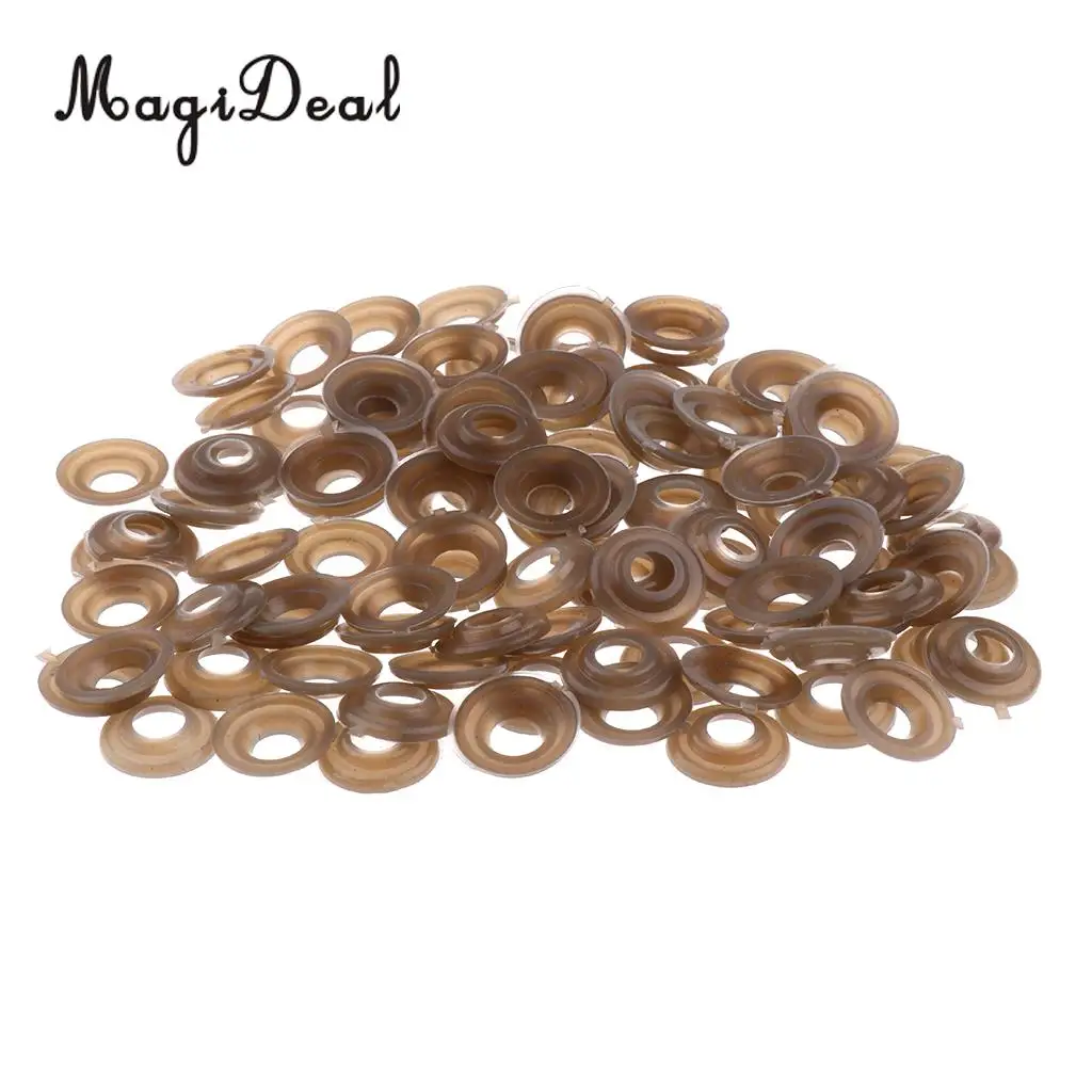 MagiDeal 100 Pieces 15mm 20mm Plastic Safety Eyes Nose Washer Back for Making Doll Animal DIY Manufacture Craft Toy Acc