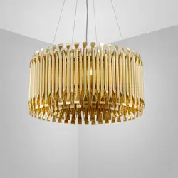 Nordic Алюминий светодиодный подвесной светильник золотой кулон свет Гостиная ресторан исследование Декор подвесной висячий светильник F046