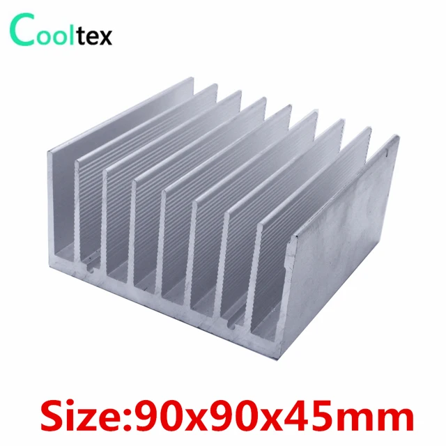 Us 13 75 14 Off High Power 90x90x45mm Aluminum Heatsink Heat Sink Cooler Radiator For Led Electronic Computer Heat Dissipation Cooling In Fans