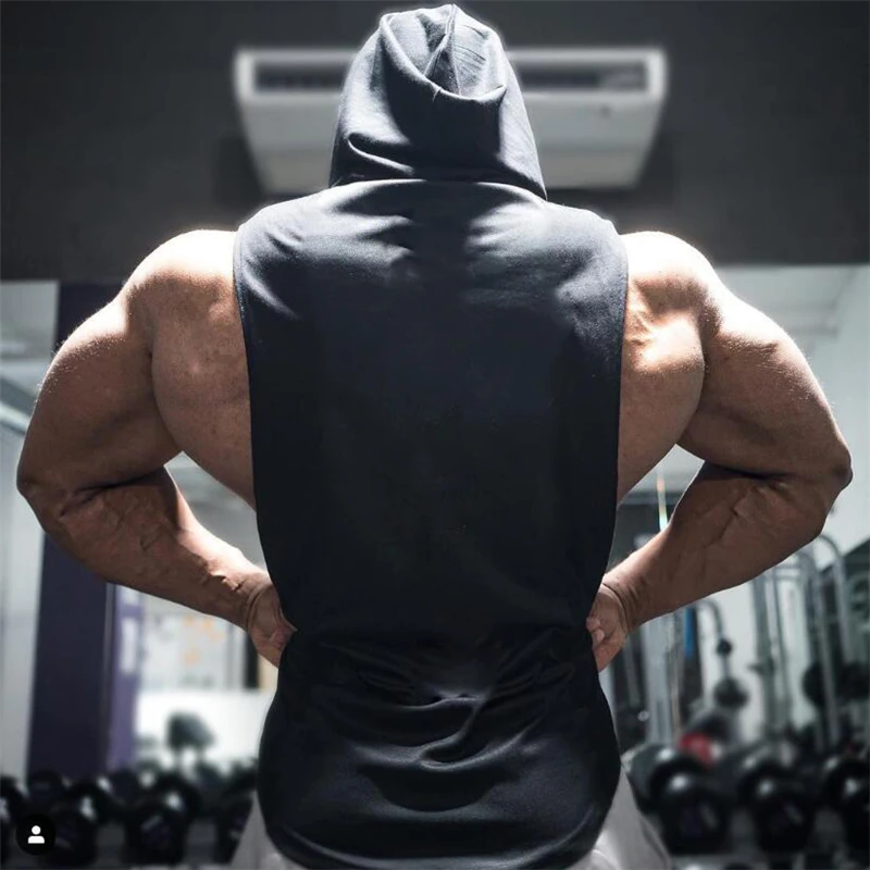 Muscleguys Liftwear рубашка без рукавов с капюшоном, брендовая одежда для тренажерного зала, Мужская одежда для фитнеса, бодибилдинга, стрингеров, Майки