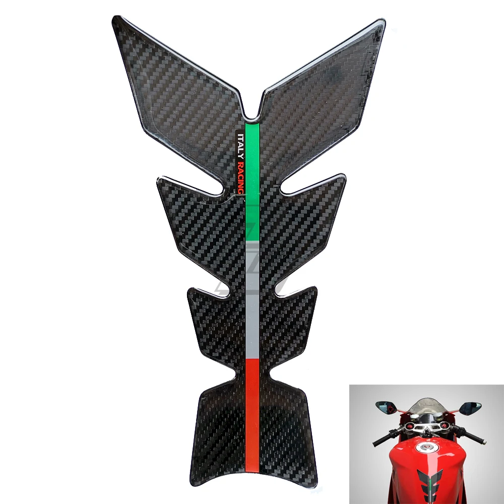 

3D Carbon Motorcycle Tank Pad Protector Decals Case for Ducati Superbike Monster