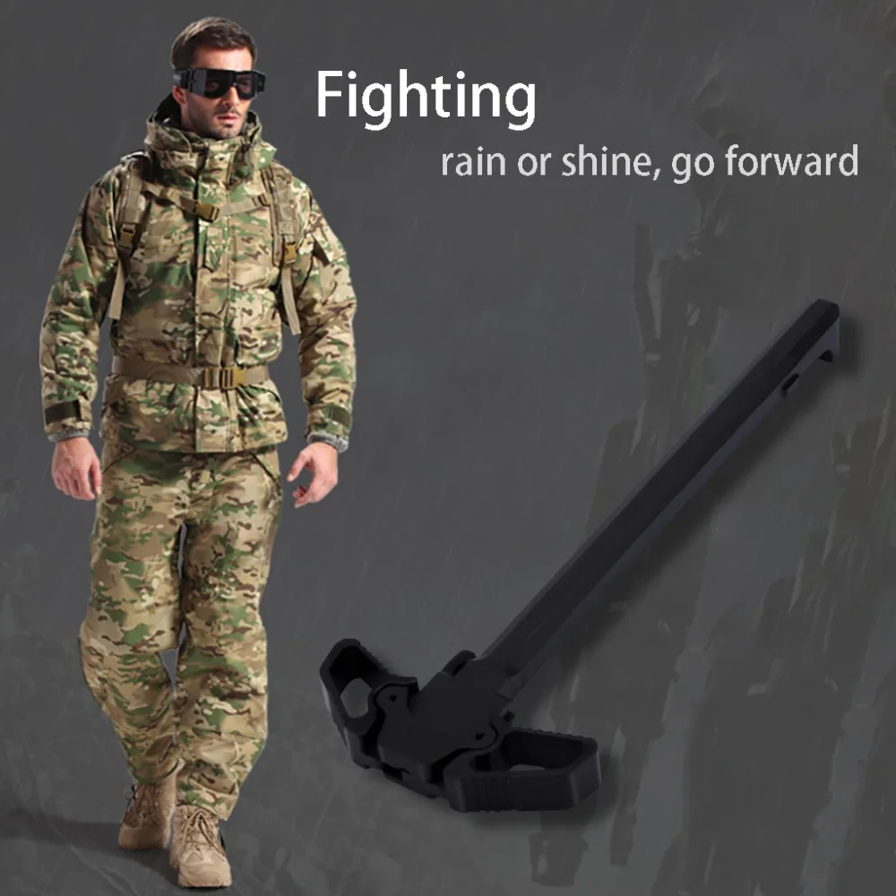 

Dual-use Charging Lever On Tactical Handle Butterfly Handle To Handle For AR-15 Handle Accessories Civil Dropshipping#0424