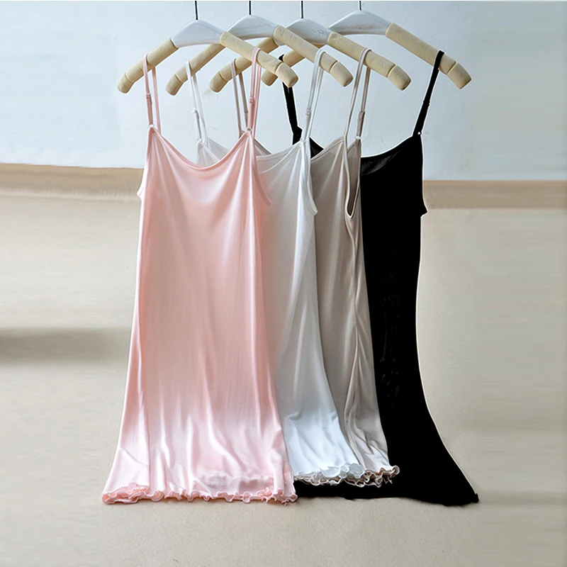 full length silk slip