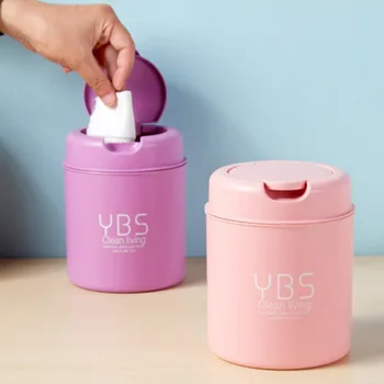 

Mini Plastic Countertop Trash Can Desktop Garbage Container Kitchen Waste Bin with Flip Lid for Home Office Can Ashcan