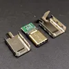 25set Welding wire type 24K gold-plated OTG USB2.0 TYPE-C male plug with shell  3 in 1 ► Photo 2/2