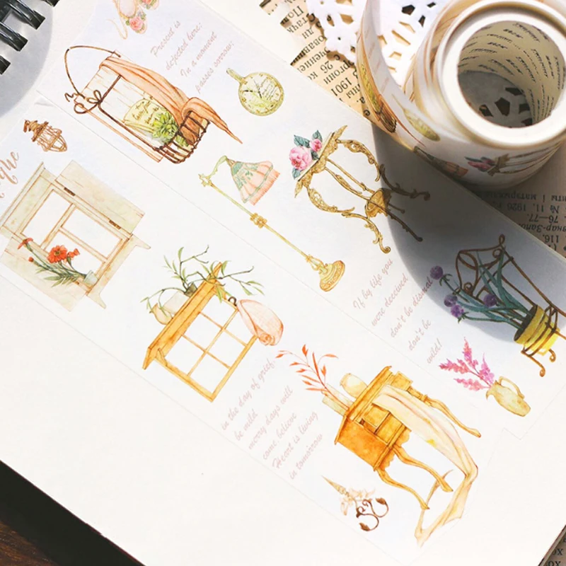 

30-50mm *5m Strong coffee series Decorative washi tape masking tape adhesive tape label sticker stationery School Supplies