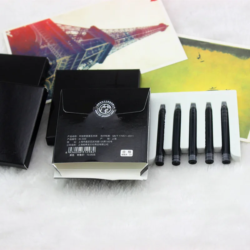 

Pimio original 509 Picasso European Standard Inner diameter 2.8mm ink cartridges ink refill black 3ml 5.2cm blue black