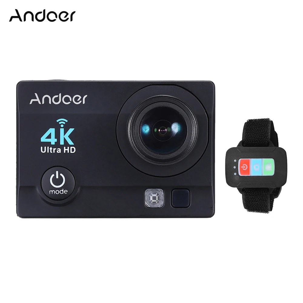 

Andoer Q3H-R Action Camera 4K Camera 2" HD LCD 16MP WiFi Sport Camera 1080P Full HD Wide-Angle Lens w/Remote Control
