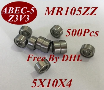 

500pcs MR105Z MR105ZZ MR105 ZZ MR105-ZZ 5X10X4 MM 5*10*4 MM Miniature roller micro shaft motor deep groove Ball Bearing tools