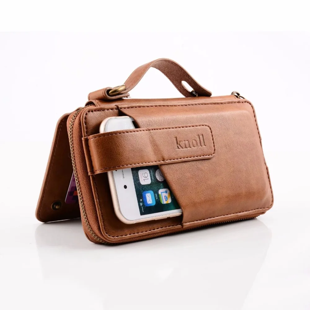 Universal Luxury Leather Phone Bag Wallet Case for Samsung S9 Mobile