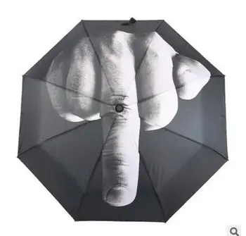 

10pcs/lot fedex fast free shipping european style unisex pongee finger umbrella fully -automatic umbrella sunny rainy umbrella