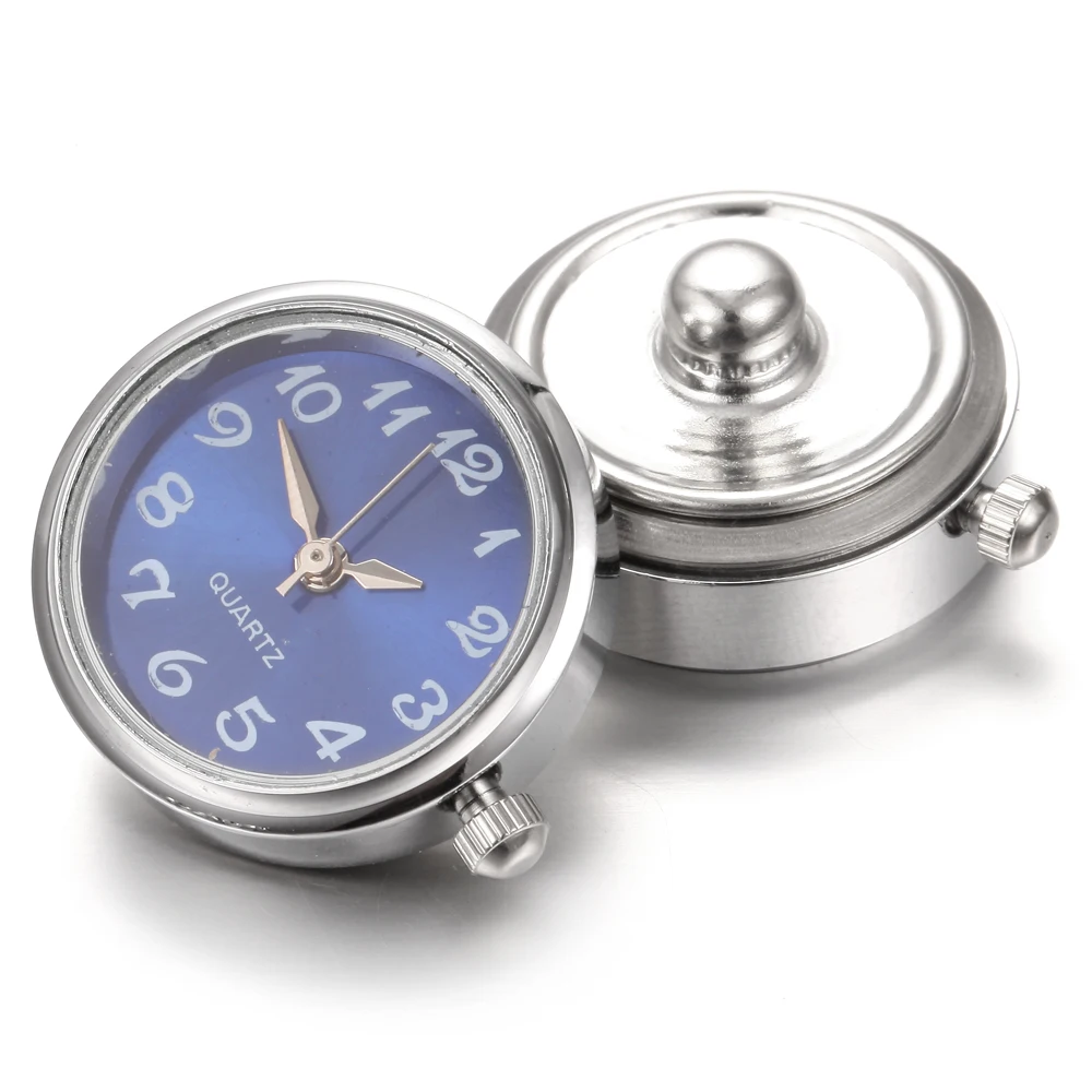 1 шт Розовое золото серебро стекло часы взаимозаменяемая Кнопка ювелирные изделия Сменные 18 мм кнопки для защелки браслет - Окраска металла: 23
