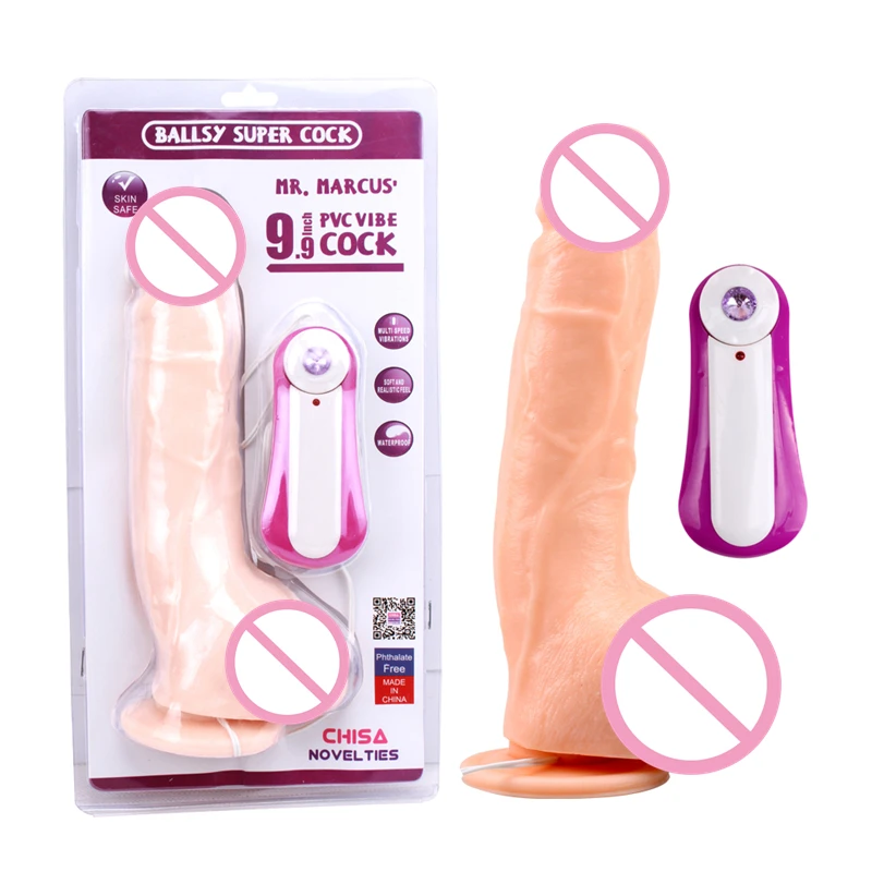 9 9 Inch Realistic Vibrating Penis Sex Toys For Woman Vagina Masturbation Faked font b Dildos