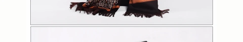 [BYSIFA] Winter Coffee Gold Men Scarves Fashion Accessories Male Warm Long Scarf Brand Business Leisure Tassel Scarves 160*26cm mens infinity scarf