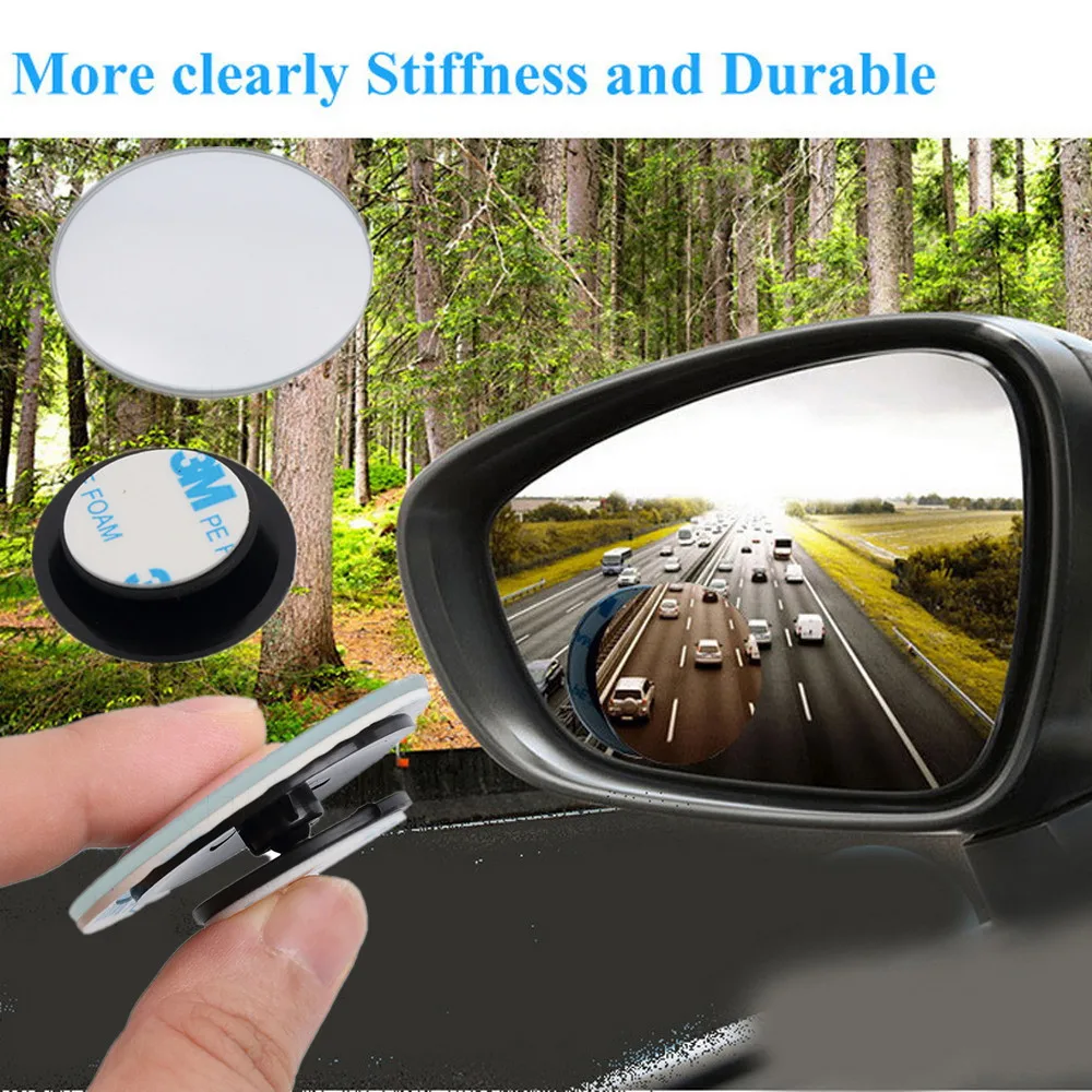 

New 360 Degree Car Rearview Mirrors Auto site Wide Angle Round Convex Blind Spot mirror Universal Driving parking safety