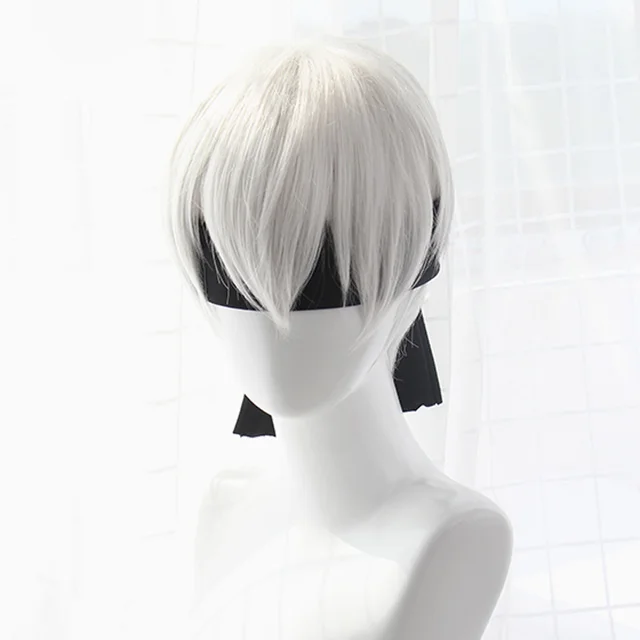 High quality YoRHa No.2 Type B 2BYoRH 2A 9S 2B wig Cosplay Wig NieR:Automata Costume Play Wigs Costumes Hair +Wig Cap as the picture