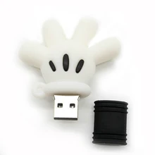 Reboto милый Микки рука модель USB 2.0 флэш-памяти флэш-накопитель Stick и диск 4 ГБ 8 ГБ 16 ГБ 32 ГБ 64 ГБ Мультфильм Животных Кошка Palm подарок