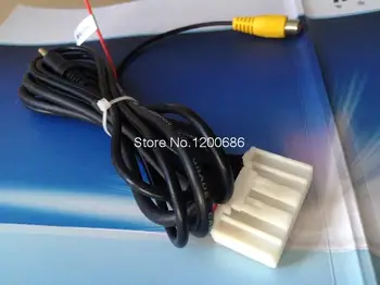 

CD AUX audio input wire reverse video wire harness for Subaru Outback color single disc