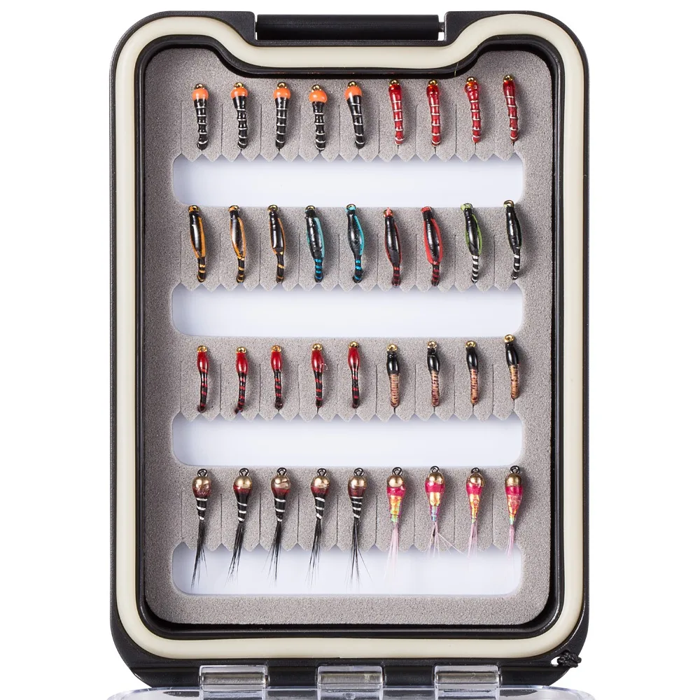Bassdash Fly Fishing Flies Kit Assortment with Box,36pcs with Dry