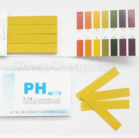 160 Strips PH Test Strip Aquarium Pond Water Testing PH Litmus Paper Full Range Alkaline Acid 1-14