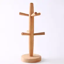 Творческое начало бук основной цвет чашки стойки кухонная утварь, классиках чай, Красное Вино Кубок стойки деревянные подстаканник 18518