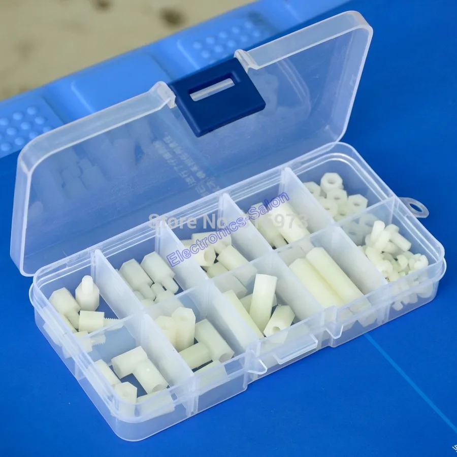 

M4 Nylon Hex Spacers/ Screws/ Nuts Assorted Kit.