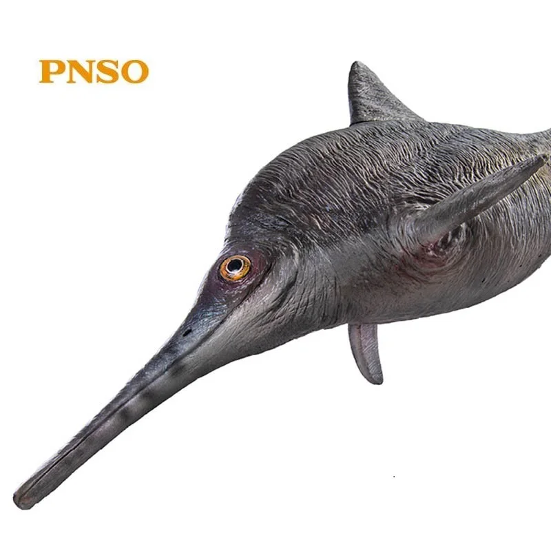 PNSO 48 см древняя фигурка животного кукла Брук офтальмозавр с Выставочной основой Классические игрушки для мальчиков Морская жизнь возраст динозавров