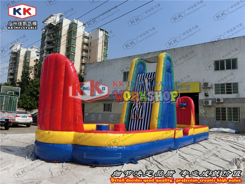 Inflatable climbing track magic sticker Children's puzzle game raceway factory direct happy inflatable equipment