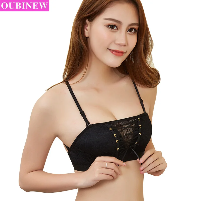 

OUBINEW Women Sexy Seamless Bra lace Push Up Bras Brassiere 3/4 Massage Cup Underwear Bandage Adjustable Intimates Bras