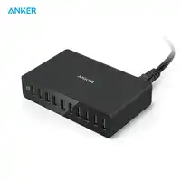 アンカー 60 ワット 10 ポート USB 壁の充電器 PowerPort10 iphone X/8/7/6 s /プラス iPad プロ/空気 2/ミニ銀河 S7/S6/エッジ/プラス注 5/4 より