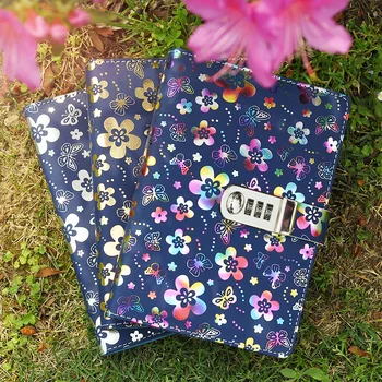 

New A5 diary notebook with lock password code stationery products 100 sheets paper business supplies Creative Trends gift
