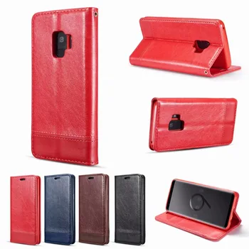 

10pcs/lot free shipping Luxury Splicing Flip Card Slots Soft TPU Cover case For Samsung S9 S9PLUS S8 S8PLUS NOTE 9 NOTE 8