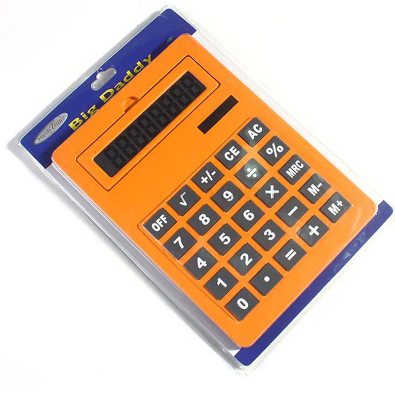 

2018 New Office Handheld Calculator Large Solar Big Calculator 8 digits A5 Size 5 Colors Cute Calculadora 0.7kg