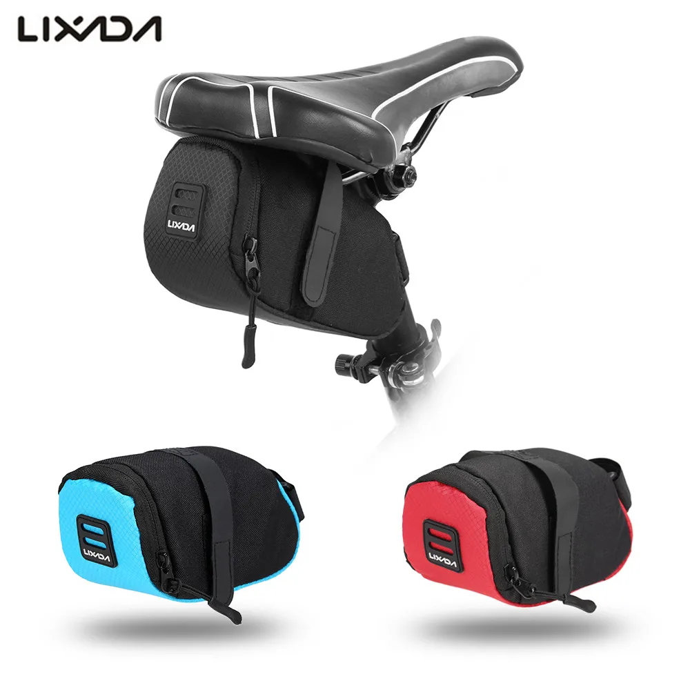 

Lixada Mini MTB Bike Saddle Bag Pouch Road Bicycle Bag Seat Tail Pack Outdoor Cycling Seatpost Bag Bike Accesary