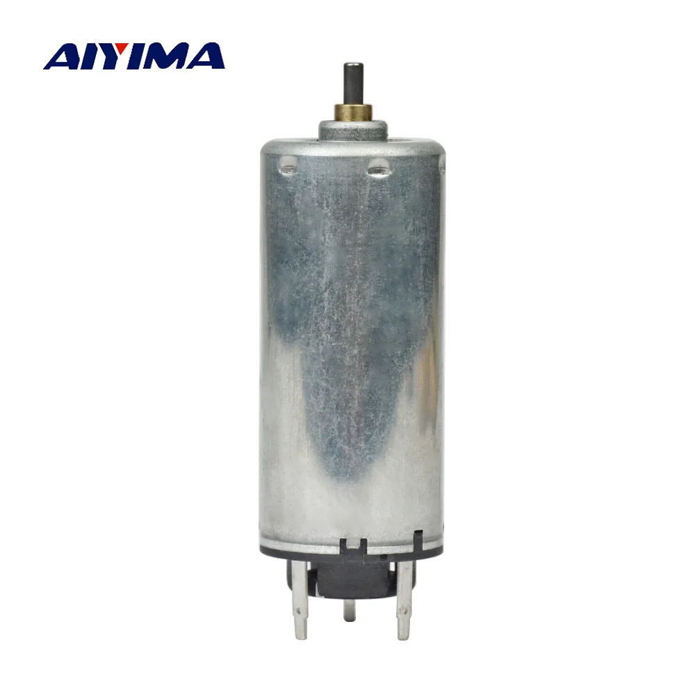 

Aiyima Micro DC Motor DC12V High Toque Six-pole Rotor Four Magnets 90 Degree Angle Brush Automotive Parts Motors