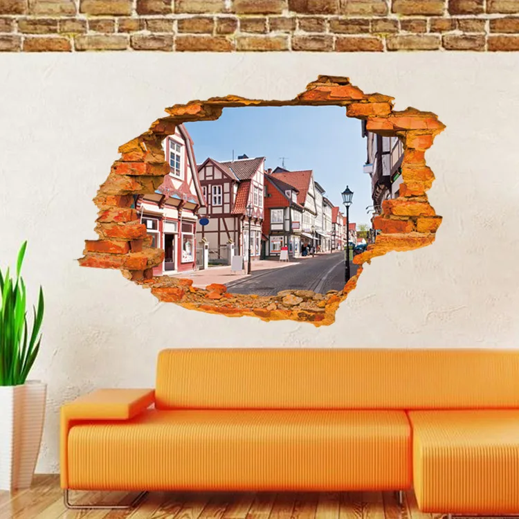 Details about   3D Highway 53 Wall Stickers Vinyl Murals Wall Print Deco AJSTORE UK Kyra 