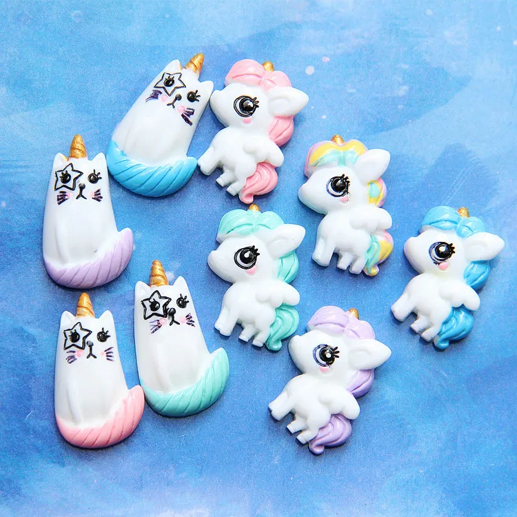 

New Unicorn Charms for Slime DIY Candy Polymer Bead Filler Addition Slime Accessories Toys Lizun Modeling Clay Kit for Kids E