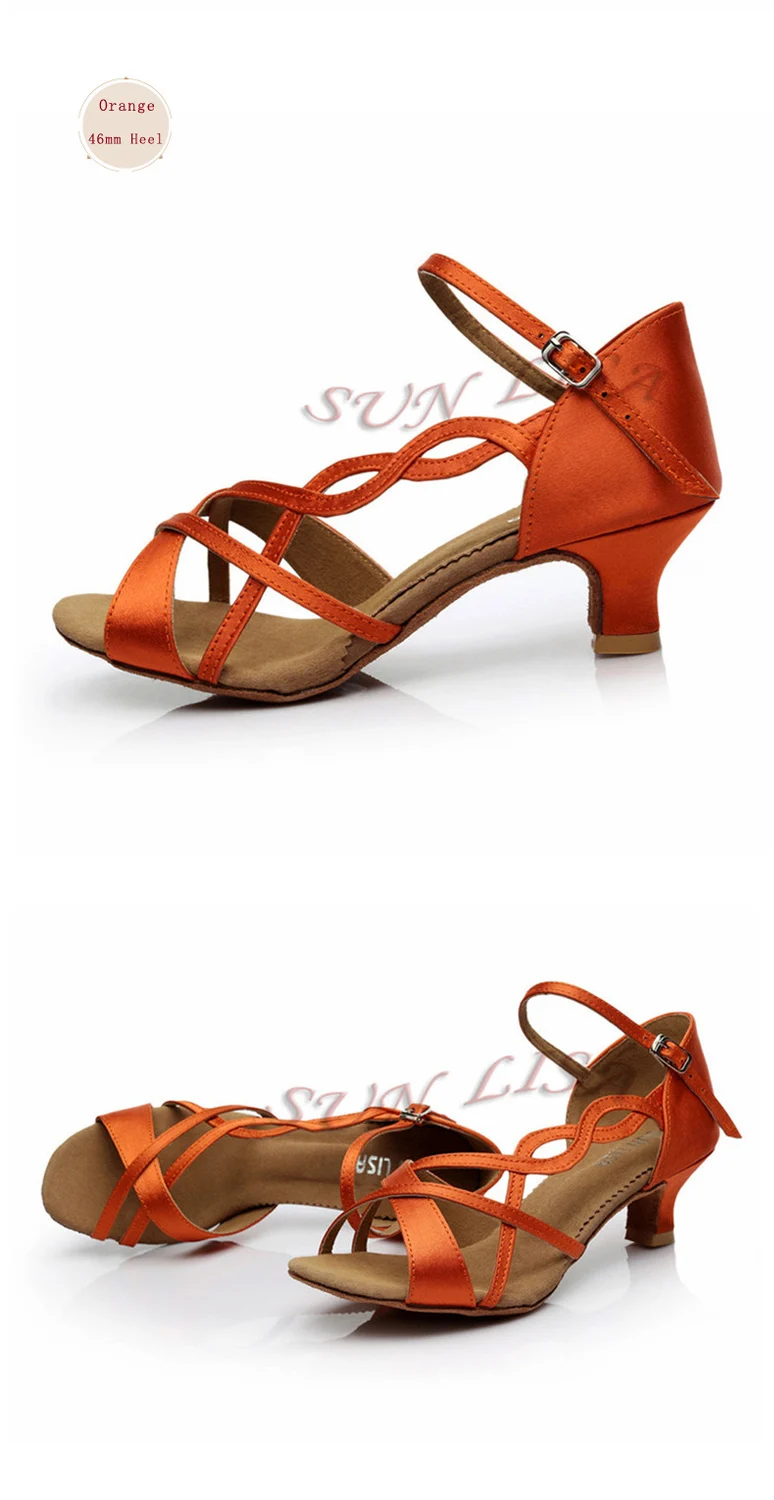 SUN LISA/женская танцевальная обувь для девушек на высоком каблуке; обувь для сальсы, Танго, бальных танцев, латинских танцев