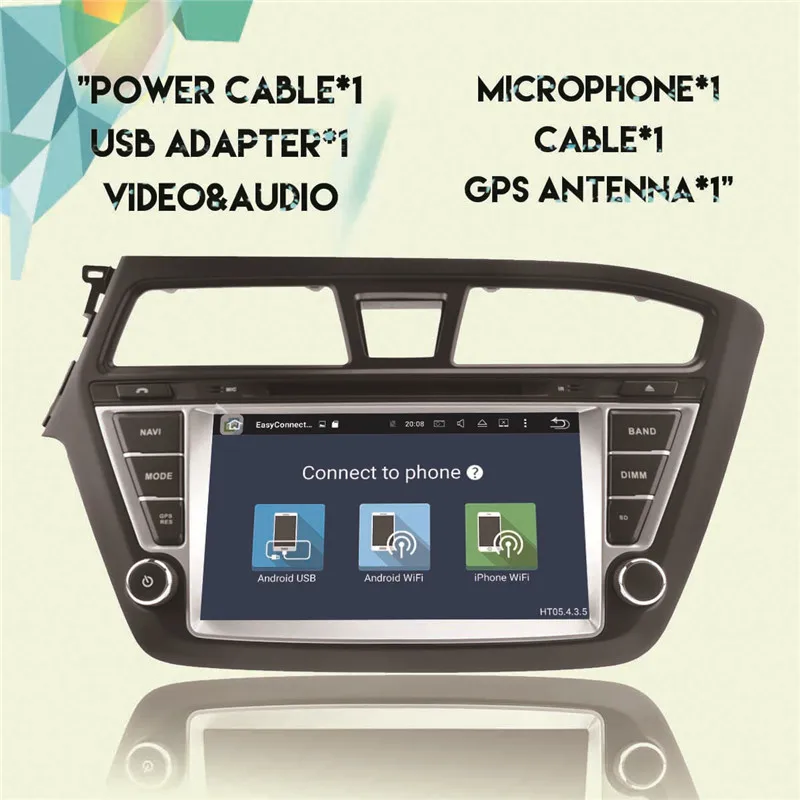 Best 4+32G Octa core Android 8.0 For HYUNDAI I20 2014 2015 2016 2017 Car DVD Player GPS Radio CD AUDIO Radio Navigation multimedia 7