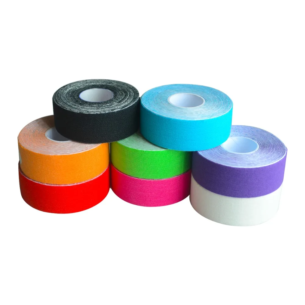 1pc 2.5cm*5m Cotton Kinesiology Tape Intramuscular Patch Muscle Bandage Elastic Adhesive Injury Support Sticker Physio Cure Tool
