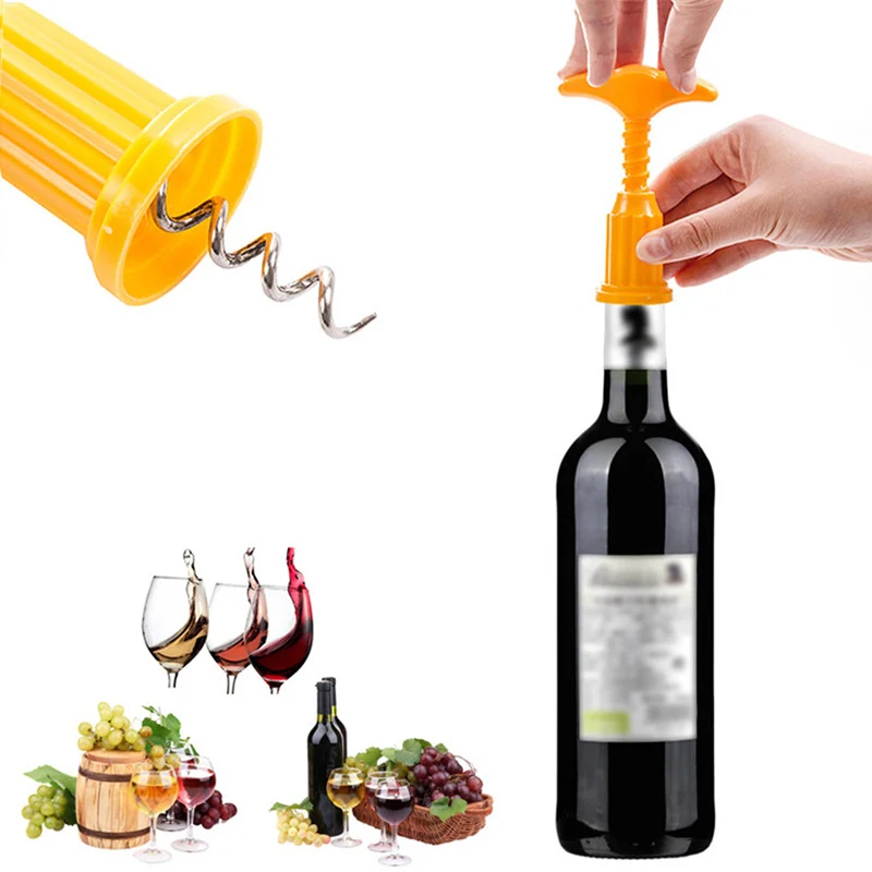 1 pcs Plastic Wine Bottle Opener For Kitchen Bottle Stopper Device Wine
