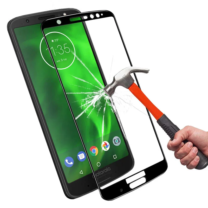 Закаленное стекло 9D для Moto G6 Plus чехол Motorola G 6 plus + Защитное G6Pus покрытие
