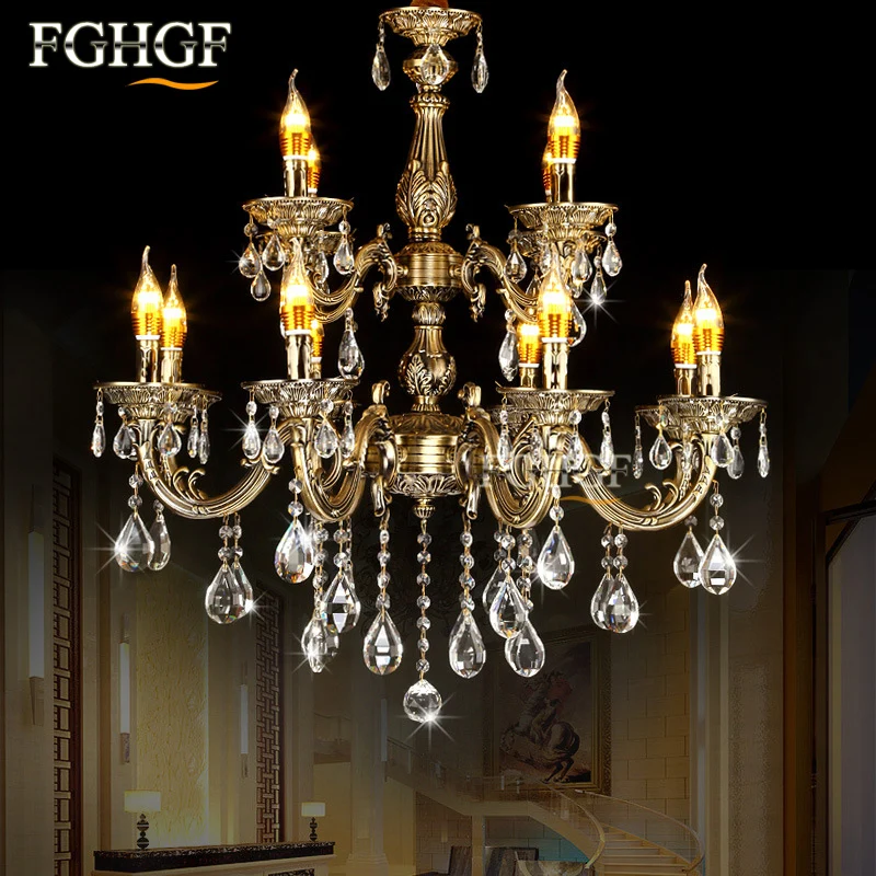 

Modern Large Chandeliers Light Personality Lustres lampadari Crystal Chandeliers Lighting Fixtures Lamp for Living Room Bedroom
